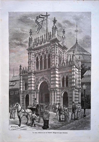 Stampa del 1881 porta - stampa, la